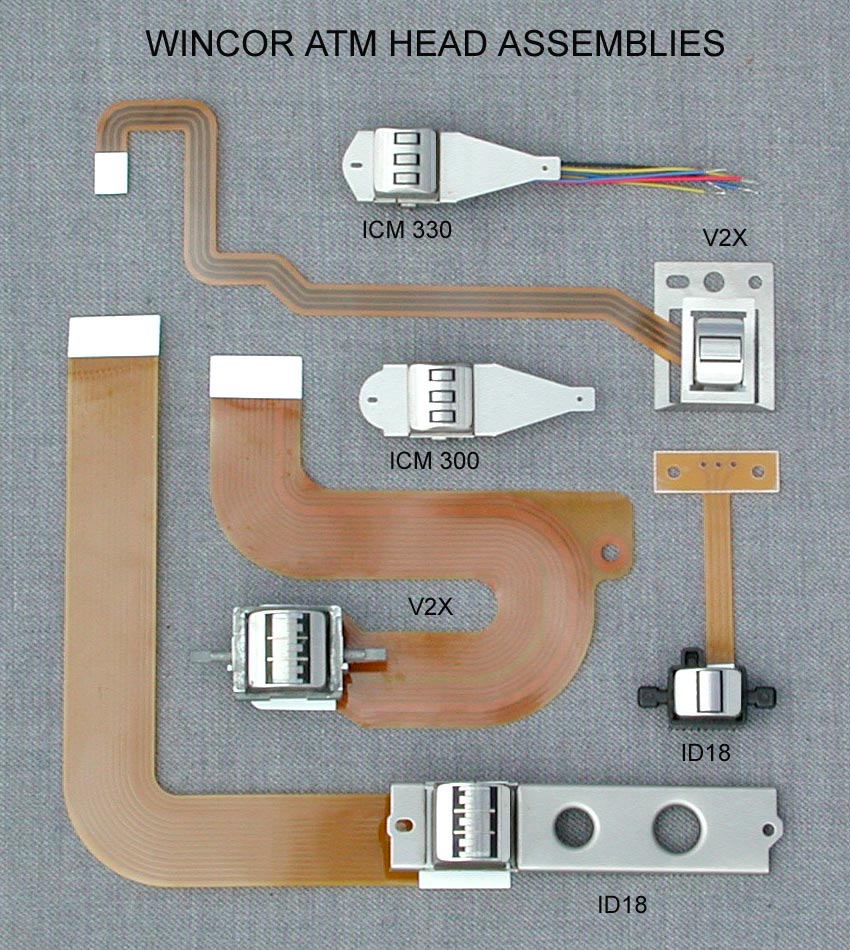 Wincor ATM magnetic card reader heads